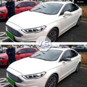 フォード モンデオ フュージョン MK5 MKV5 2013-2018 車用 バックミラー サイドミラー カバー ウィングキャップ 外装 ドア ハウジング シェル トリム ABS - 1　pair　black