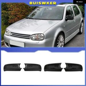 バックミラー カバー VW ゴルフ MK4 パサート B5 1998-2005 ジェッタ 2001 - 04 ABS カーボン グロスブラック
