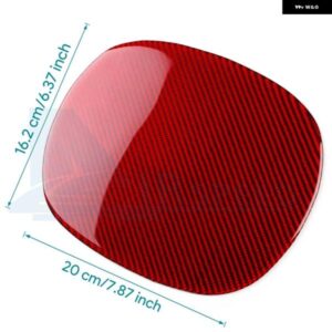 車用燃料 タンクキャップ カバー ガス用 リアルソフトカーボン トリム F65 外装 ステッカー BMW MINI COOPER S F65 2024 2025 - red　carbon