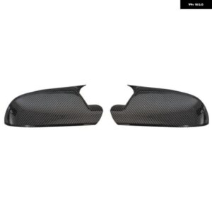 左右グロス ブライトブラック バックミラー カバー キャップ アウディ A4 B8.5 S4 A3 8P A5 S5 2010-2016 - Carbon　fiber　pattern