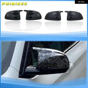 カーボン カーリアビュードアウィングサイドミラー カバー キャップ シェルケース BMW X3 G01 X4 G02 X5 G05 2018-22 ブラック M3 スタイル