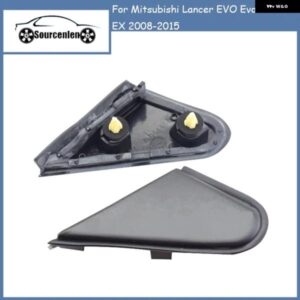 三菱 ランサー EVO エボリューション 10 EX 2008-2015 フロントミラー 外側三角カバー ピラー 三角プレート トリム