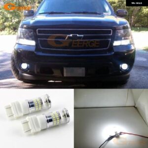 シボレー アバランチ 2007-2013年式 デイタイム ライト 超高輝度ホワイト リフレクター 3157 LED バルブ DRL