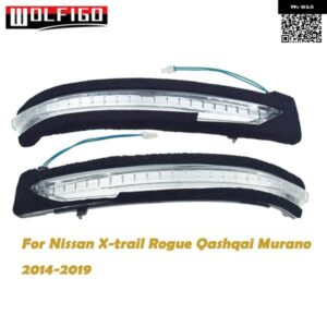 バックミラー ウィンカーランプ LED インジケーター ライト 日産 X-TRAIL ROGUE QASHQAI MURANO 2014-2020 26165-4CL6B 26160-4CL6B