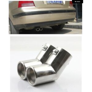 ステンレス マフラーチップエンド パイプ VW MK4 ゴルフ ジェッタ ボラ 1999 - 04 配送