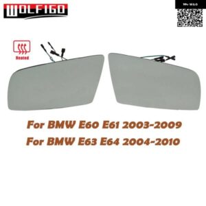 左 右 4ピン 加熱ミラー ガラス コネクタ付き BMW 5 E60 E61 2003 04 05 06 07 08 09 6 E63 E64 2004 05 06 07 08 09 2010