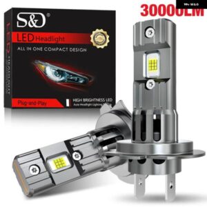 30000LM H7 LED ヘッドライト バルブ 100W 18個 CSPチップ 車用 ヘッドランプ フォグランプ ミニ CANバス H7 LED ターボ 自動車用 ホワイト 6000K 12V