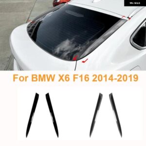 ブラックリアウィンドウサイドスポイラー リップウィングテール トランク ウィンドウスポイラー ウィング BMW X6 F16 2014 - 2015 - 19