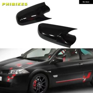 サイドウィングバックミラー カバー キャップ ルノー メガーヌ 2 MK2 2002-2009 バットバックミラー カバー