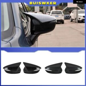 車用バックミラー カバー マツダ CX-3 CX-4 CX5 CX-5 ミラー ハウジング カーアクセサリー - Bright　black