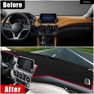 日産 セントラ B18 2020 - 24 車用 ダッシュボード カバー サンシェード 光を避けるマット インストルメント パネル パッド アクセサリー - A　Red　Side