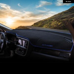三菱 アウトランダー3 III 2013 - 20 車用 ダッシュボード カバー サンシェード 滑り止めマット アクセサリー - A　LHD　Black　Side