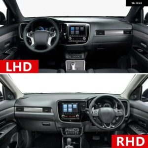 三菱 アウトランダー3 III 2013 - 20 車用 ダッシュボード カバー サンシェード 滑り止めマット アクセサリー - A　LHD　Blue　Side