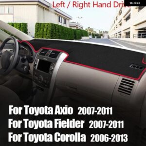 トヨタ カローラ アクシオ フィールダー 2007 - 11 車用 ダッシュボード サンシェード カバー パッド 計器デスクカバー マットアクセサリー