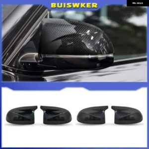 車側バックミラー キャップCAP高級ホーン BMW X3 G01 X4 G02 X5 G05 2018-2022ブラックアクセサリーM3 スタイル ミラー カバー