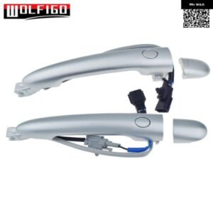 スムースシルバー アウトサイド ドアハンドル スマートエントリー フロント リア 左 右 ルノー コレオス 09-18 エスパス IV 80611-JZ00 80647-JY01A