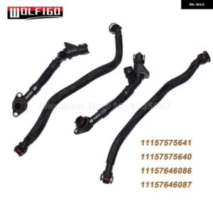 左/右 BMW X5 X6 550I 650I 750I N63 クランクケース ブリーザー バルブ ホース 11157575641 11157575640 11157646086 11157646087