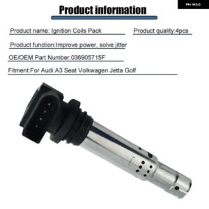 036905715F 036905715H イグニッション コイル VW ジェッタ ゴルフ パサート ビートル ポロ アウディ シュコダ 036905715 036905715G - 1pcs