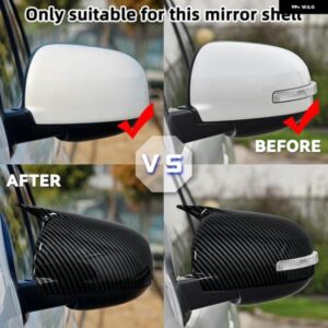車用バックミラー カバー サイドミラー カバー キャップ グロスブラック 三菱 ASX アウトランダー 2013-2018 左右 - With　Lamp　Black