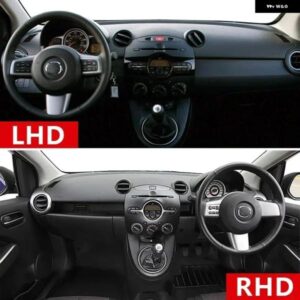 マツダ 2 DE デミオ 2007 - 14 車用 ダッシュボード カバー サンシェード 滑り止めマット 内装アクセサリー - LHD　Black　Side