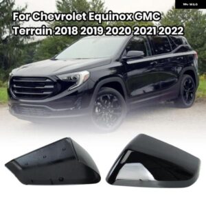 ドアミラー カバー キャップ シボレー エクイノックス GMC テレイン 2018 - 22 US バージョン ブライトブラック カーアクセサリー
