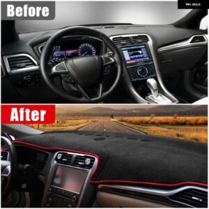フォード モンデオ 5 MK5 フュージョン 2013 - 19 車用 ダッシュボード カバー サンシェード 滑り止めマット 内装アクセサリー - A　Black　Side