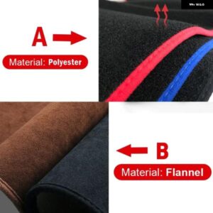 フォード モンデオ 5 MK5 フュージョン 2013 - 19 車用 ダッシュボード カバー サンシェード 滑り止めマット 内装アクセサリー - A　Blue　Side