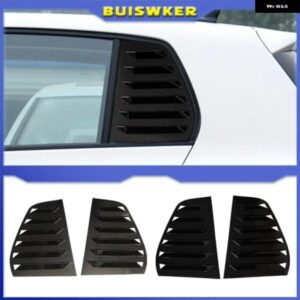 ペア リアサイドウィンドウ トリム スポイラー VW ゴルフ 5 ゴルフ 6 ゴルフ 7 MK5 MK6 MK7 MK7.5 2003-2020 ウィンドウシャッターカバー ルーバー