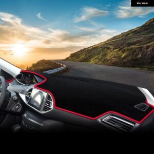 プジョー 308 308SW 308GTI T9 2014 - 20 車用 ダッシュボード サンシェード カバー マット滑り止め パッド アクセサリー - A　Black　Side　LHD