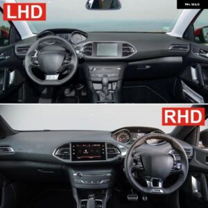 プジョー 308 308SW 308GTI T9 2014 - 20 車用 ダッシュボード サンシェード カバー マット滑り止め パッド アクセサリー - A　Red　Side　LHD