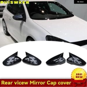 サイドウィングミラー カバー キャップ カーボンパターン ブラック フォルクスワーゲン VW ビートル CC イオス パサート ジェッタ シロッコ