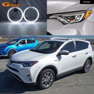 トヨタ RAV 4 RAV4 IV フェイスリフト 2016 2017 2018 超高輝度 CCFL エンジェルアイ ハローリングキット カーアクセサリー