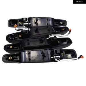 フロントリア LH RHクローム/ブラックアウトサイド ドアハンドル 2007-2013 シボレー アバランチタホGMCユーコンシエラ キャデラック エスカレード - Black　Front　Right