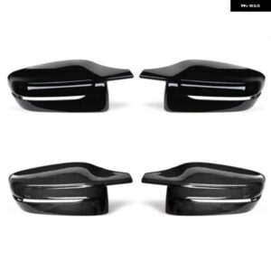 明 サイドウィングバックミラー カバー キャップ BMW 3シリーズ G20 G21 G28 320D 330E 330I 2019-2022 M4 スタイル LHD RHD - RHD-Bright　black