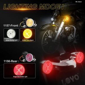 1157 フロント LED ウィンカー 2インチ 1156 リア レッド インジケーター ライト ブレット ランプ ハーレー スポーツスター ツーリング エレクトラ グライド - 1156　Red
