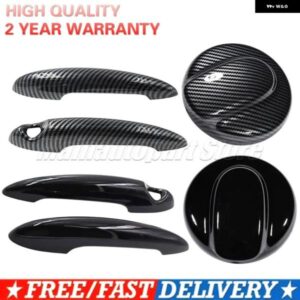 2PCS ブラック/カーボン ドアハンドル カバー MINI COOPER S R50 R53 R56 燃料 タンクキャップ カバー BMW MINI GEN 2 R56