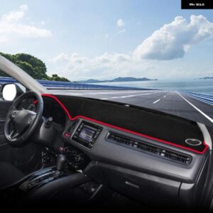 ホンダ HR-V HRV VEZEL 2014 - 20 ダッシュボード カバー サンシェード 滑り止めマット パッド インテリア アクセサリー - A　RHD　Black　Side