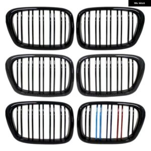 フロントセンターブラックワイドキドニーフード グリル BMW E39 525 528 530 535 M5 1997 2003 - Carbon　Look