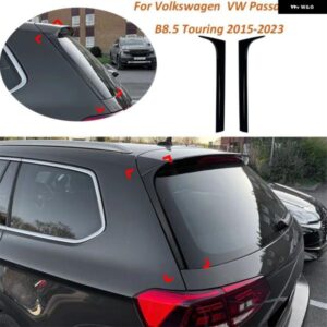 車用リアウィンドウスポイラー ウイング カバー サイド カナード エアスプリッター ステッカー トリム フォルクスワーゲン VW パサート B8 B8.5 ツーリング