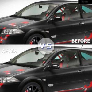 1ペア サイドウィングバックミラー カバー キャップ バックミラー カバー ルノー メガーヌ 2 MK2 2002-2009 カー スタイリング - Carbon　fiber　pattern