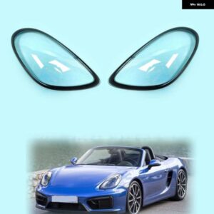 ポルシェ ケイマン 981 2013-2015 車用 ヘッドライト レンズ カバー ランプシェード シェル クリア