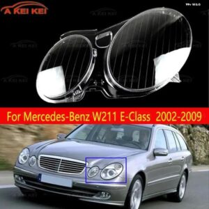ヘッドライト レンズ メルセデスベンツ E クラス W211 E240 E200 E350 E280 E300 2002-2009 車用 ク リアランプ シェード ヘッドランプ カバー