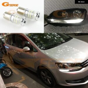 フォルクスワーゲン VW シャラン 7N 2011-2019 ハロゲン ヘッドライト 超高輝度ホワイト 1156 BA15S LED バルブ デイタイム DRL ライト
