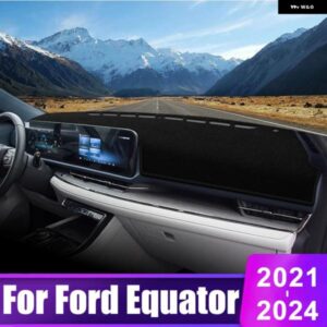 フォード エクエイター 2021 - 24 車用 ダッシュボード カバー サンシェード 光を避けるマット インストルメント パネル 滑り止め パッド アクセサリー