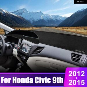 ホンダ シビック 9代目 2012 - 15 シビック 9 車用 ダッシュボード カバー 計器デスク サンシェード マット 滑り止め パッド アクセサリー