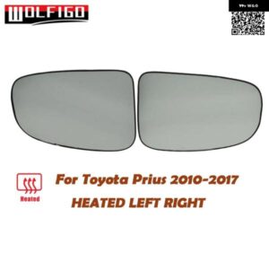 トヨタ プリウス 2010-17年式 左右ドアミラー ガラス 外側ドアサイドミラー レンズ ヒーター付き 87931-0P060 87961-0P060
