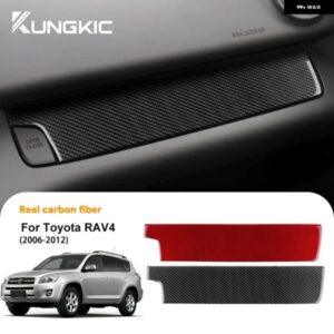 リアルソフトカーボン ステッカー トヨタ RAV4 2006 - 12 車用副パイロット パネル トリム アクセサリー