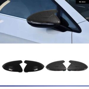 サイドリアビューミラー カバー キャップシグナル VW ゴルフ 7 MK7 7.5 GTI トゥーラン 2013-2020 ブライトブラック ミラー ケース カーアクセサリー