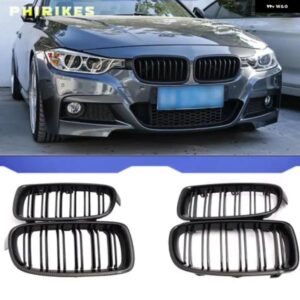 フロントキドニー グリル ペア グリル グロスブラック BMW F30 F31 F35 320I 328I 335I 2012 - 17 カー レーシング グリル