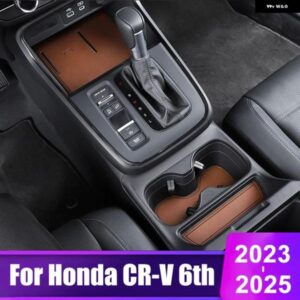 ホンダ CRV 2023 2024 2025 CR-V 第6世代 ハイブリッド レザー 滑り止めカップマット カーゲートスロット パッド インテリア アクセサリー
